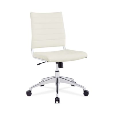 Modway Jive Armless Mid Back Office Chair In White