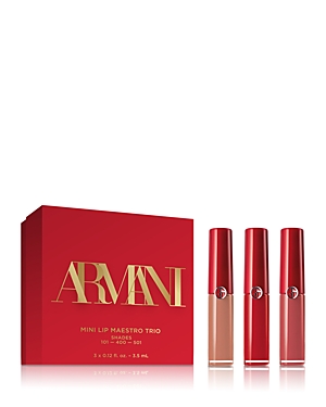 Armani Lip Maestro Liquid Lipstick Mini Trio Gift Set
