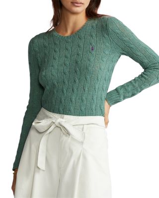 ralph lauren cable wool blend sweater