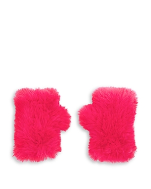 Surell Girls' Faux Fur Fingerless Mittens