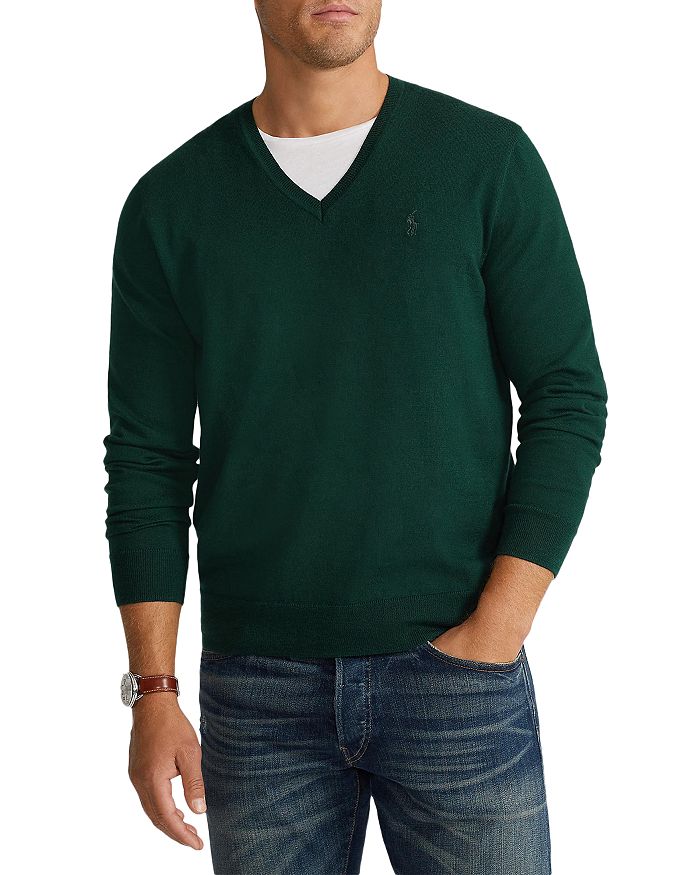 Polo Ralph Lauren Washable Merino Wool V-Neck Sweater