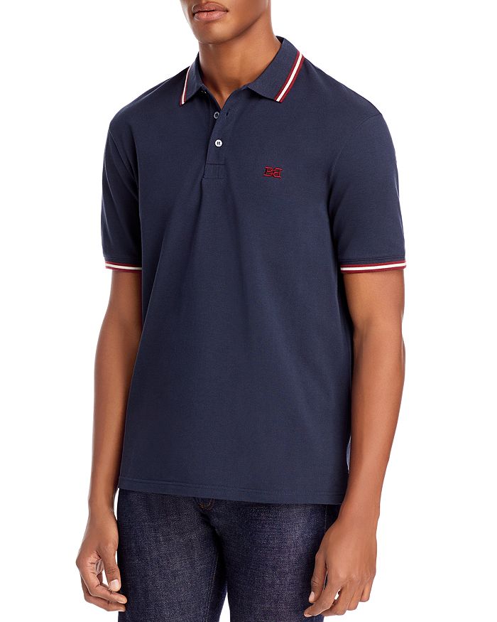 Bally Slim-Fit Color-Tipped Polo Shirt | Bloomingdale's