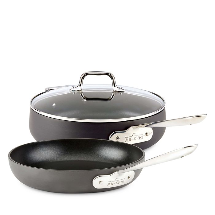 All-clad Fry And Saute Pan Set In Black