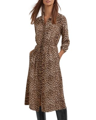 Gerard Darel Tullia Animal Print Shirt Dress | Bloomingdale's Women