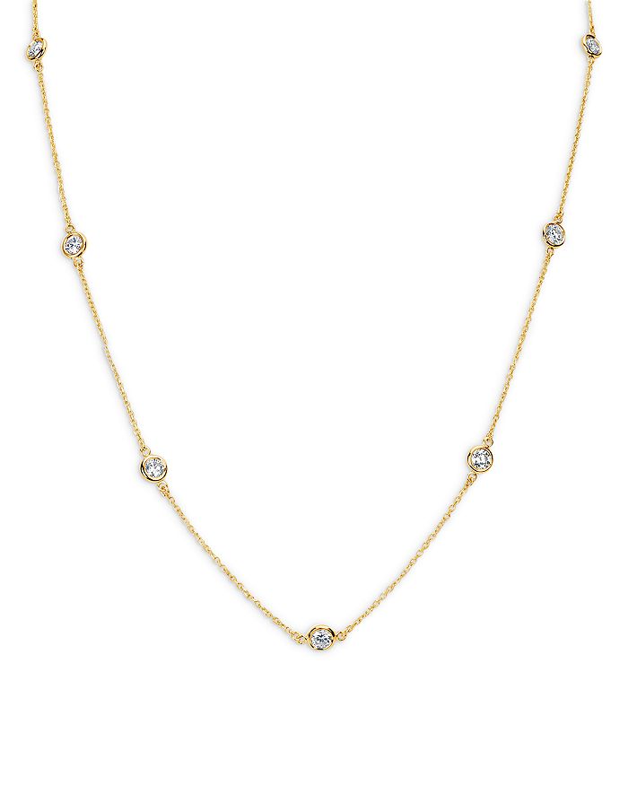 Bloomingdale's - Diamond Bezel Station Necklace in 14K Yellow Gold, 1.50 ct. t.w. - 100% Exclusive