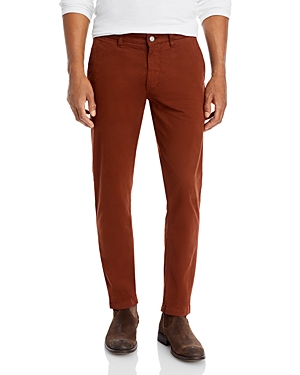 Nn07 Slim Fit Woven Trousers In Canal Brown