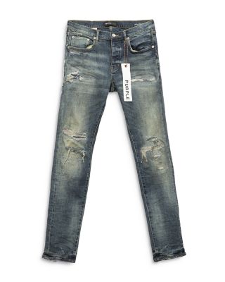 Purple Brand - P001 Slim Fit Jeans in Dirty Indigo