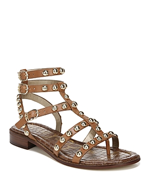 Sam Edelman Women's Eavan Studded Strappy Sandals In Clay | ModeSens