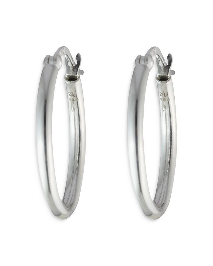 Laurèn Hoop Earrings In Sterling Silver
