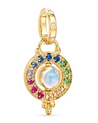 Temple St. Clair - 18K Yellow Gold Celestial Multi-Gemstone Orbital Pendant