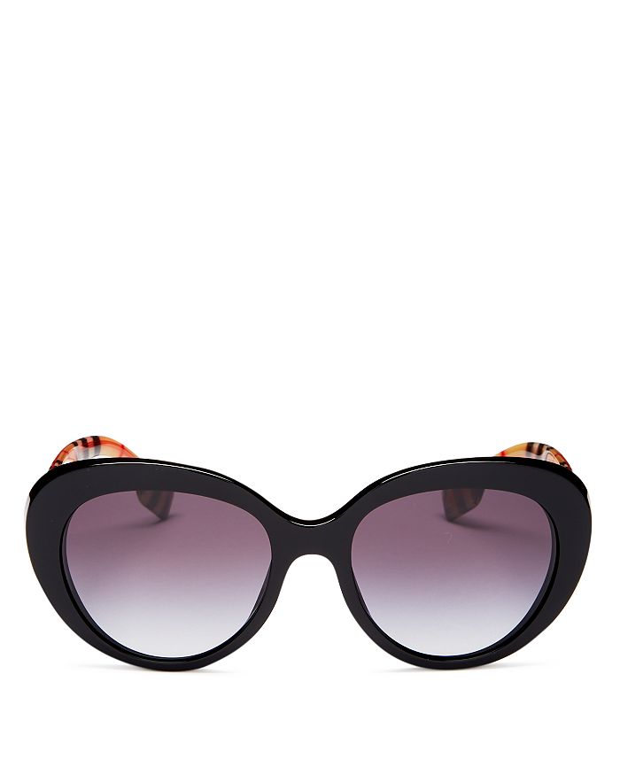 Burberry Women's Cat Eye Sunglasses, 54mm In Black/gray Gradient