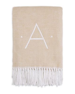 Matouk - Monogrammed Pezzo Throw