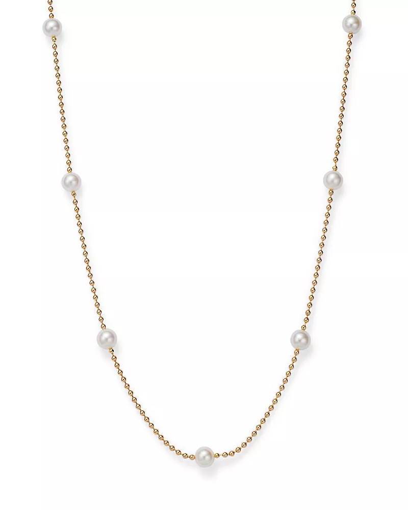 Roberto Coin 18K Yellow Gold Cultured Pearl Necklace