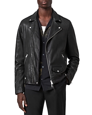 Shop Allsaints Milo Biker Jacket In Black