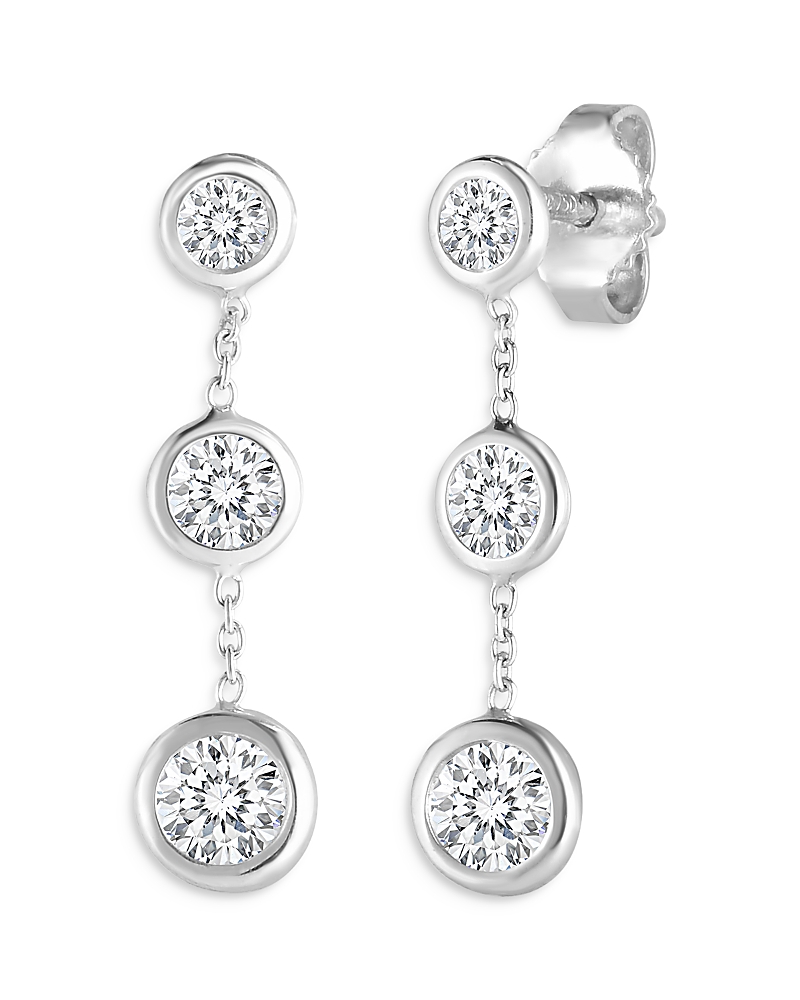 Roberto Coin 18k White Gold Diamond Drop Earrings In White Gold