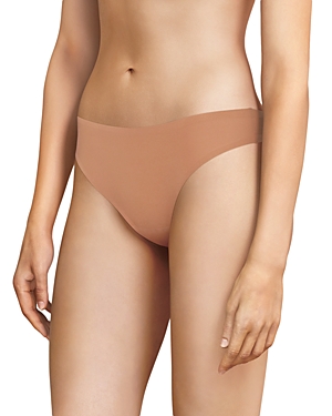 Chantelle Soft Stretch One-size Seamless Thong In Sandalwood