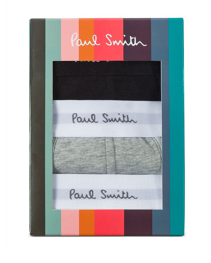 Shop Paul Smith Logo Boxer Briefs, Pack Of 3 In Black/white/gray