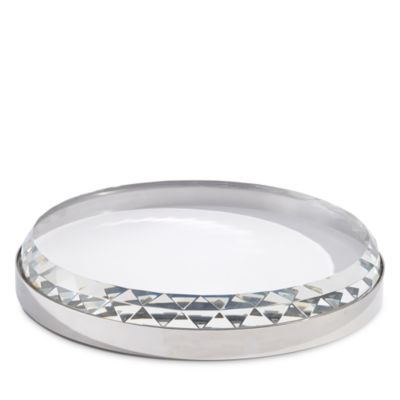 Global Views Banded Crystal Tray