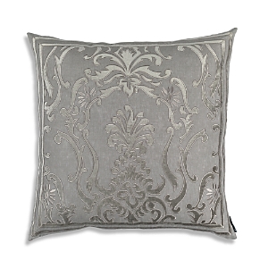 Lili Alessandra Louie Square Pillow In Light Gray