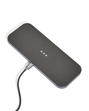 Courant Catch:2 Leather Multi-device Wireless Charging Pad In Dark Gray