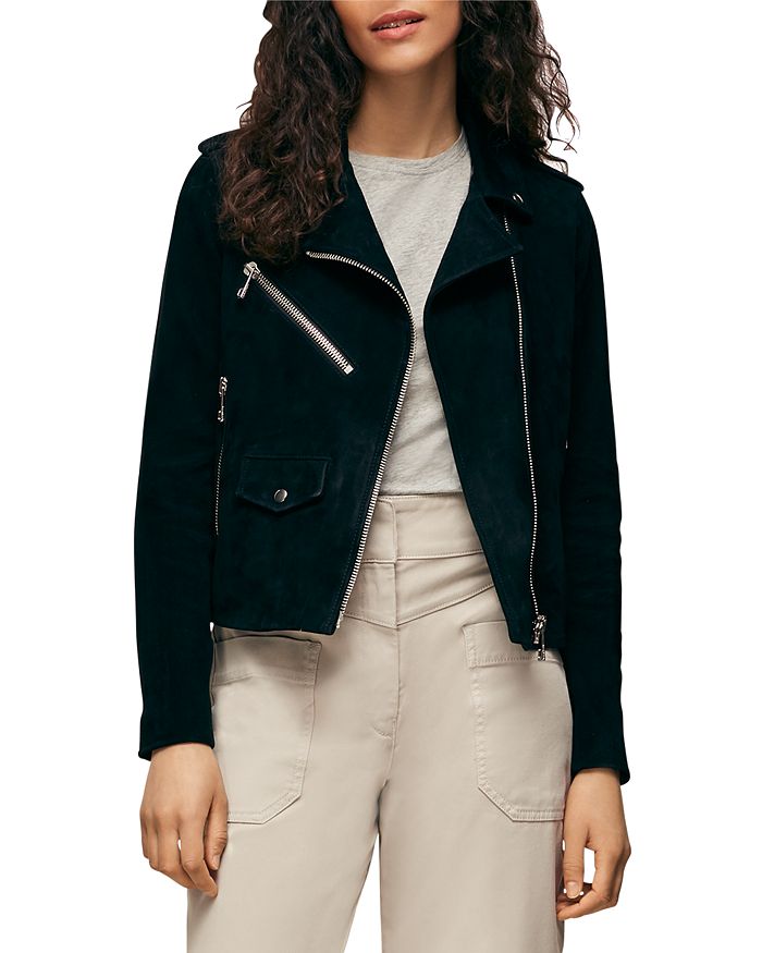 Whistles Suede Agnes Leather Jacket | Bloomingdale's