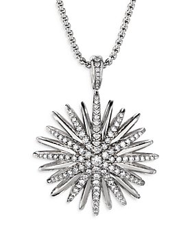 David Yurman - Starburst Pendant Necklace with Diamonds, 18"