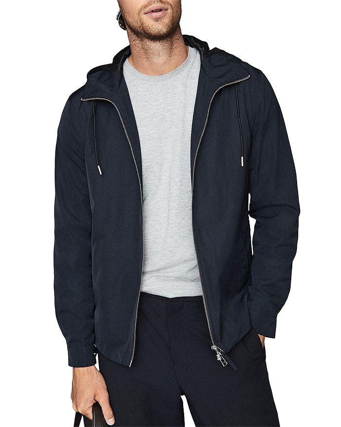 REISS Zenif Hooded Tech Jacket | Bloomingdale's
