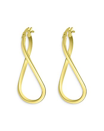 Bloomingdale's - Oval Twisted Hoop Earrings in 14K Yellow Gold - 100% Exclusive