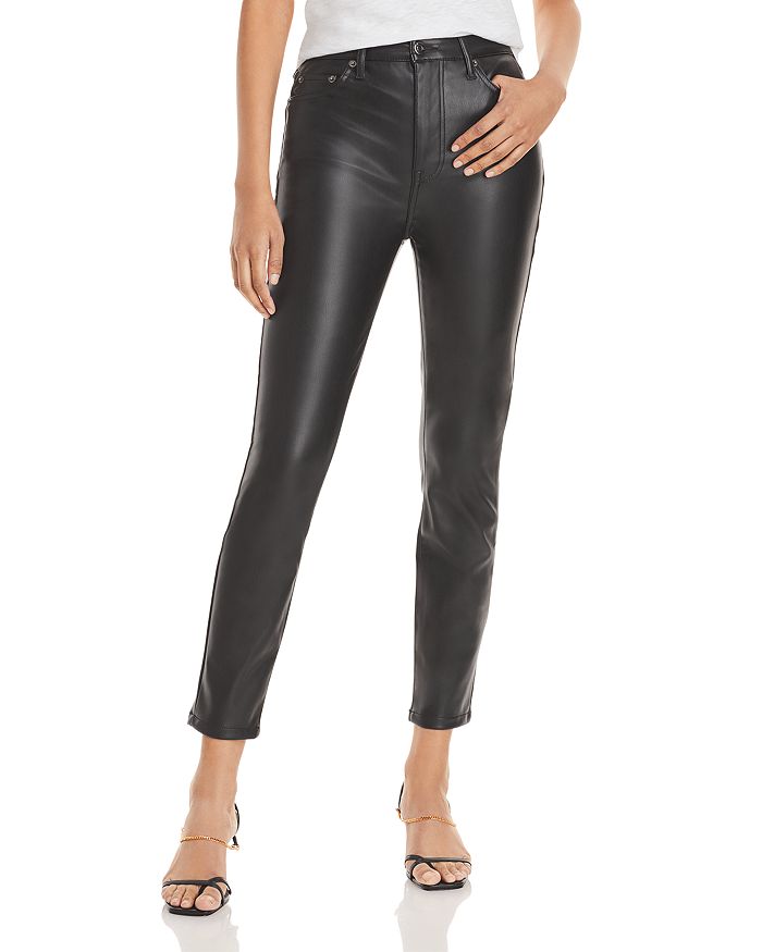 Pistola Aline Faux Leather Cropped Pants | Bloomingdale's