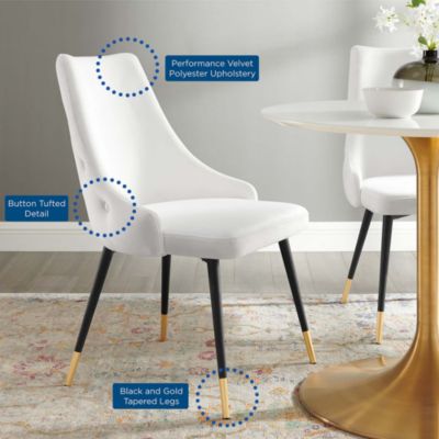  Adorn Tufted Performance Velvet Dining Side Chair