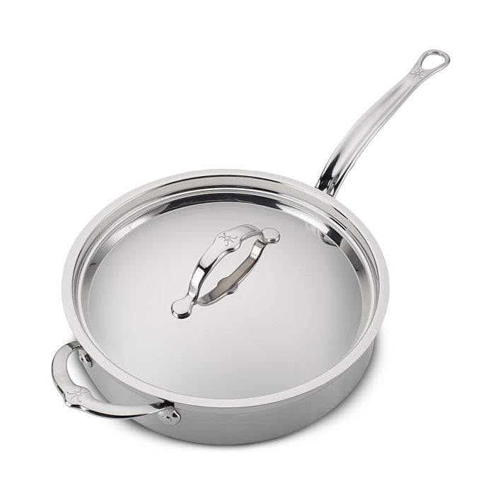 Shop Hestan Probond 3.5 Quart Forged Stainless Steel Saute Pan With Lid In Silver