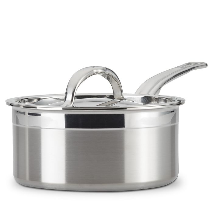 Shop Hestan Probond 1.5 Quart Forged Stainless Steel Saucepan With Lid In Silver