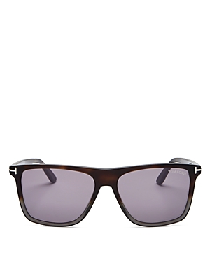 Tom Ford Unisex Fletcher Square Sunglasses, 57mm In Havana/gray
