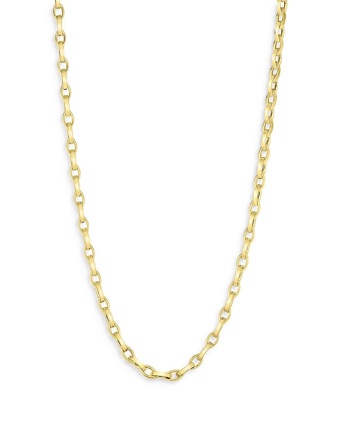 Shop Roberto Coin 18k Yellow Gold Chain Necklace, 17