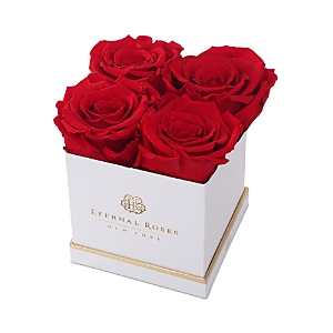 Eternal Roses Lennox Small Gift Box In Scarlet