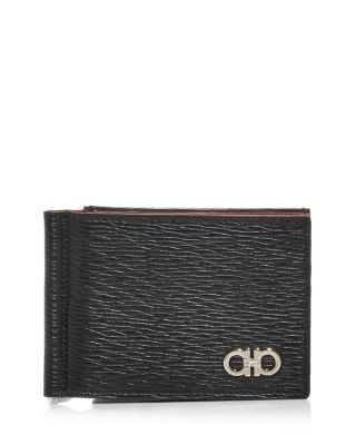 Ferragamo money clip card holder hotsell