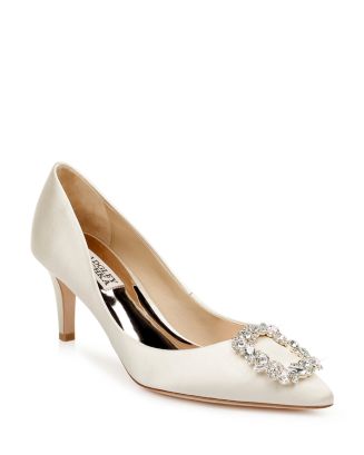 Badgley mischka vail embellished sale kitten heel