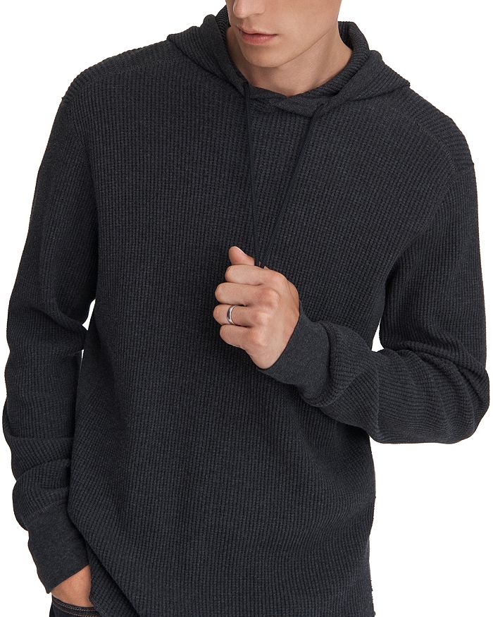 Waffle weave hoodie store