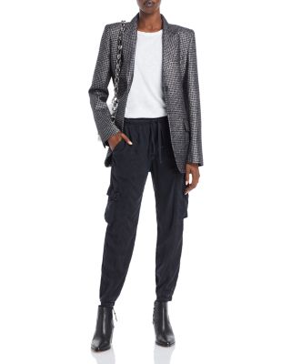 Cropped Cargo Track Pants