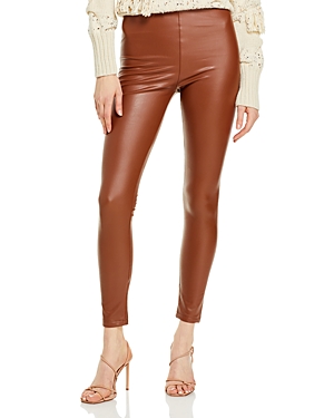 AQUA FAUX LEATHER HIGH WAIST LEGGINGS - 100% EXCLUSIVE 68191