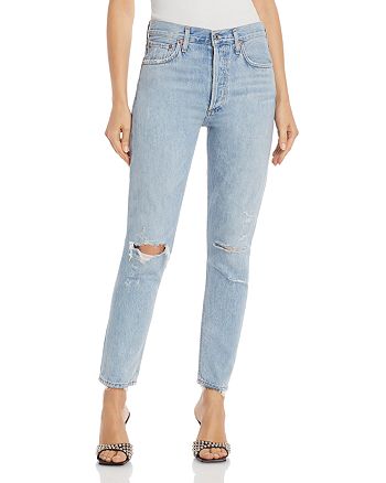 AGOLDE - Jamie High Rise Tapered Jeans in Shakedown