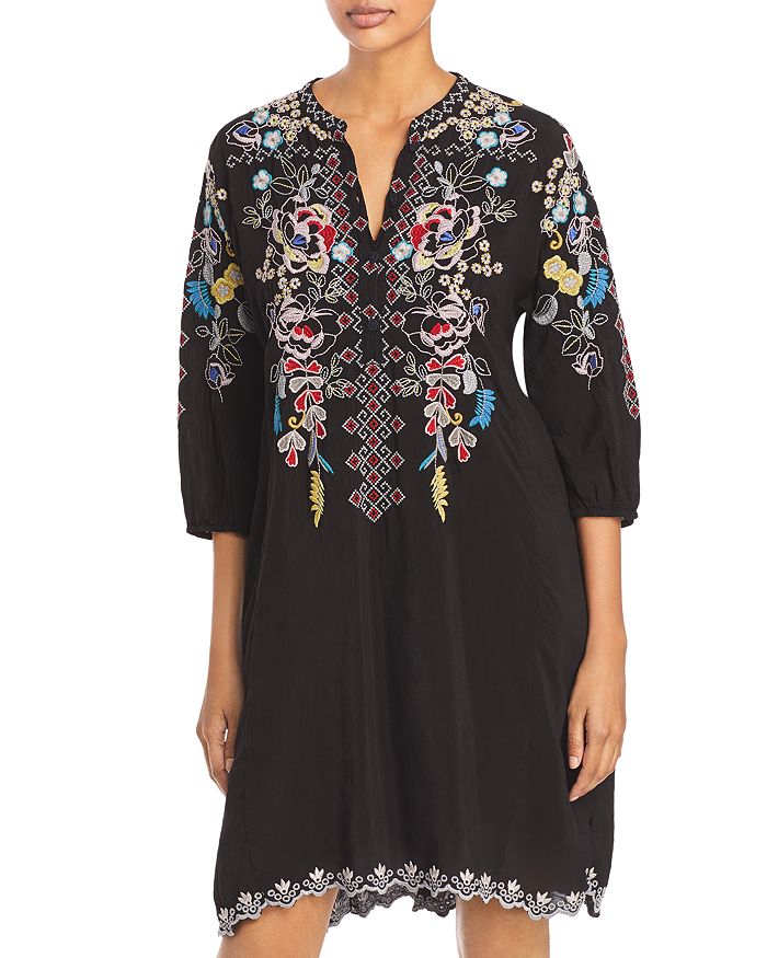JOHNNY WAS NOLA EMBROIDERED DRESS C34520-D