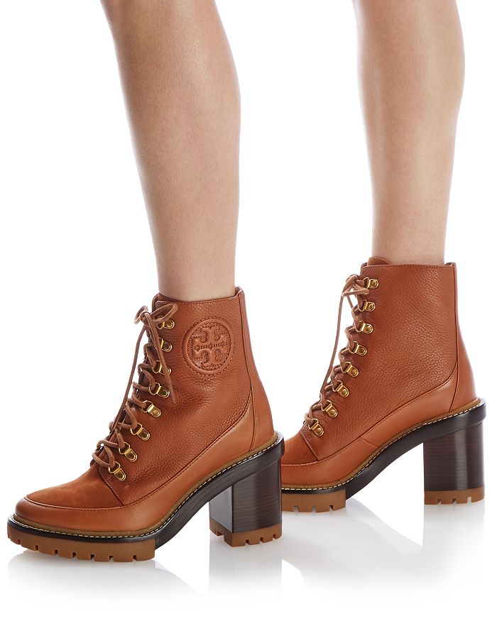 tory burch miller lug sole bootie tan