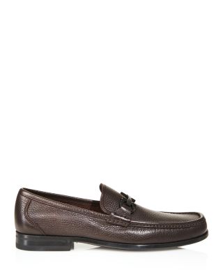 Men's Grandioso Double Gancini Bit Leather Loafers - Narrow