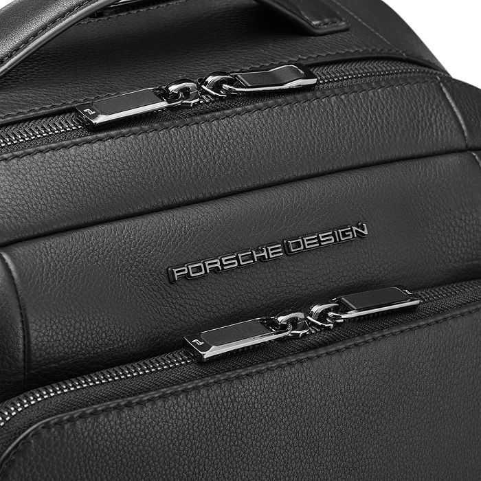 Shop Porsche Design Roadster Leather Backpack L In Black
