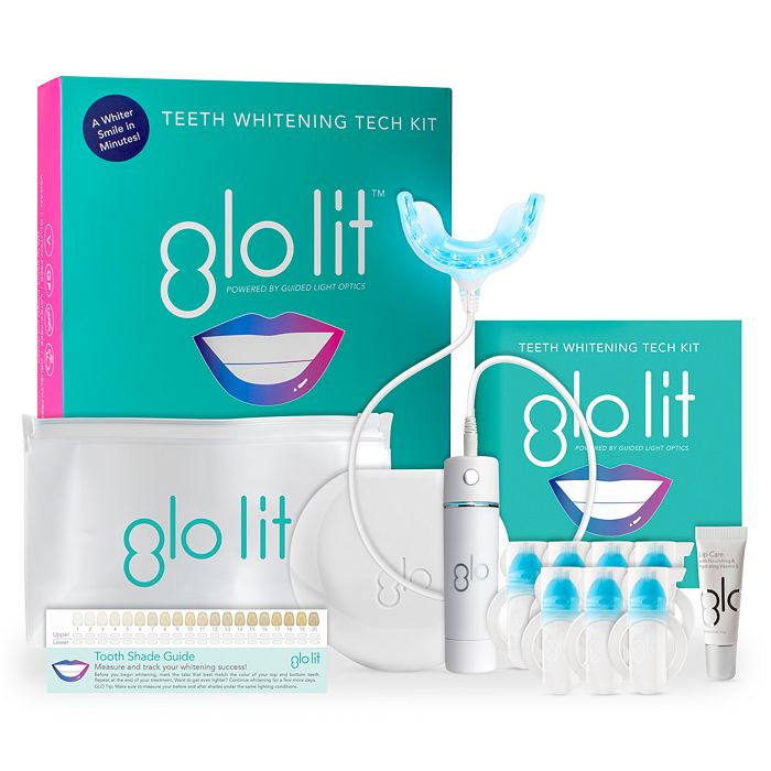 GLO SCIENCE LIT TEETH WHITENING DEVICE KIT WITH BLUETOOTH,3581042