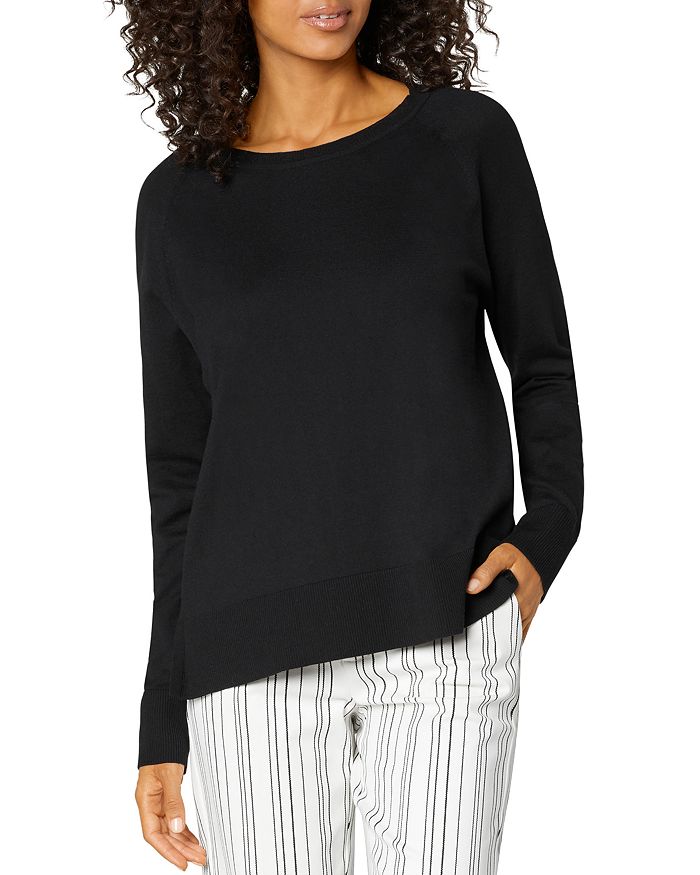 Liverpool Los Angeles Raglan Sleeve Sweater In Black