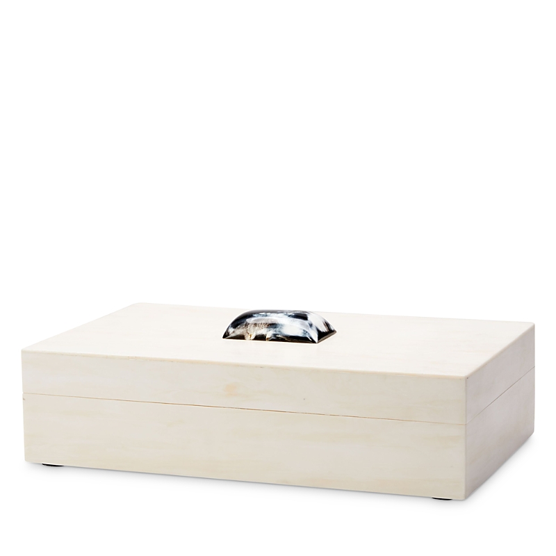 Jamie Young Constantine Large Rectangle Box In Cream