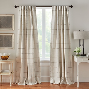 ELRENE HOME FASHIONS ERLENE HOME FASHIONS BRIGHTON WINDOWPANE PLAID BLACKOUT WINDOW CURTAIN PANEL, 52 X 95 103204052X095LIN