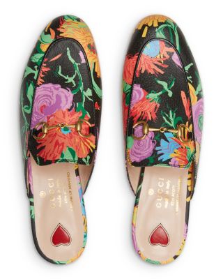 Gucci x Ken Scott Women's Princetown Floral Print Mules
